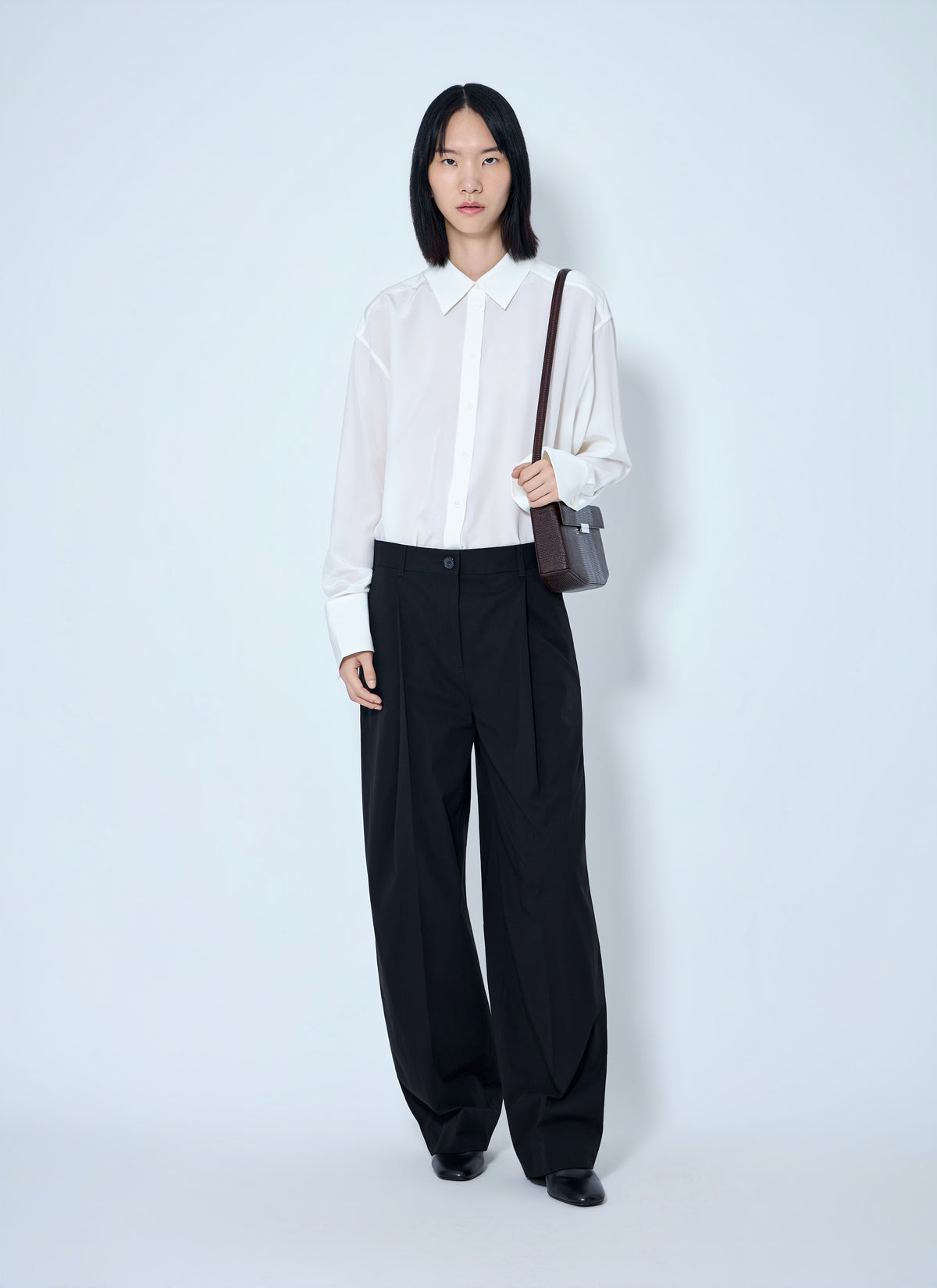 Toteme Women Single Pleat Cotton Trousers