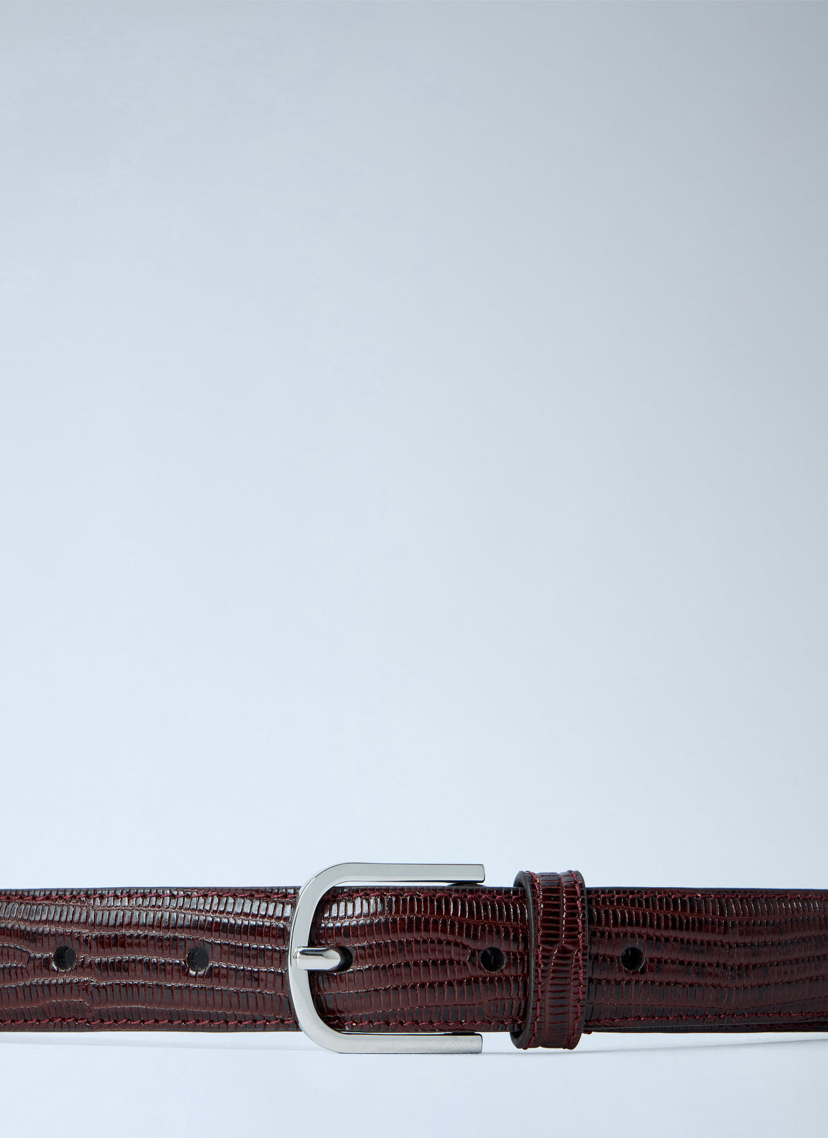 Toteme Toteme Women Slim Lizard-Embossed Belt