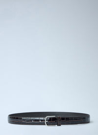 Toteme Women Slim Croco-Embossed Belt