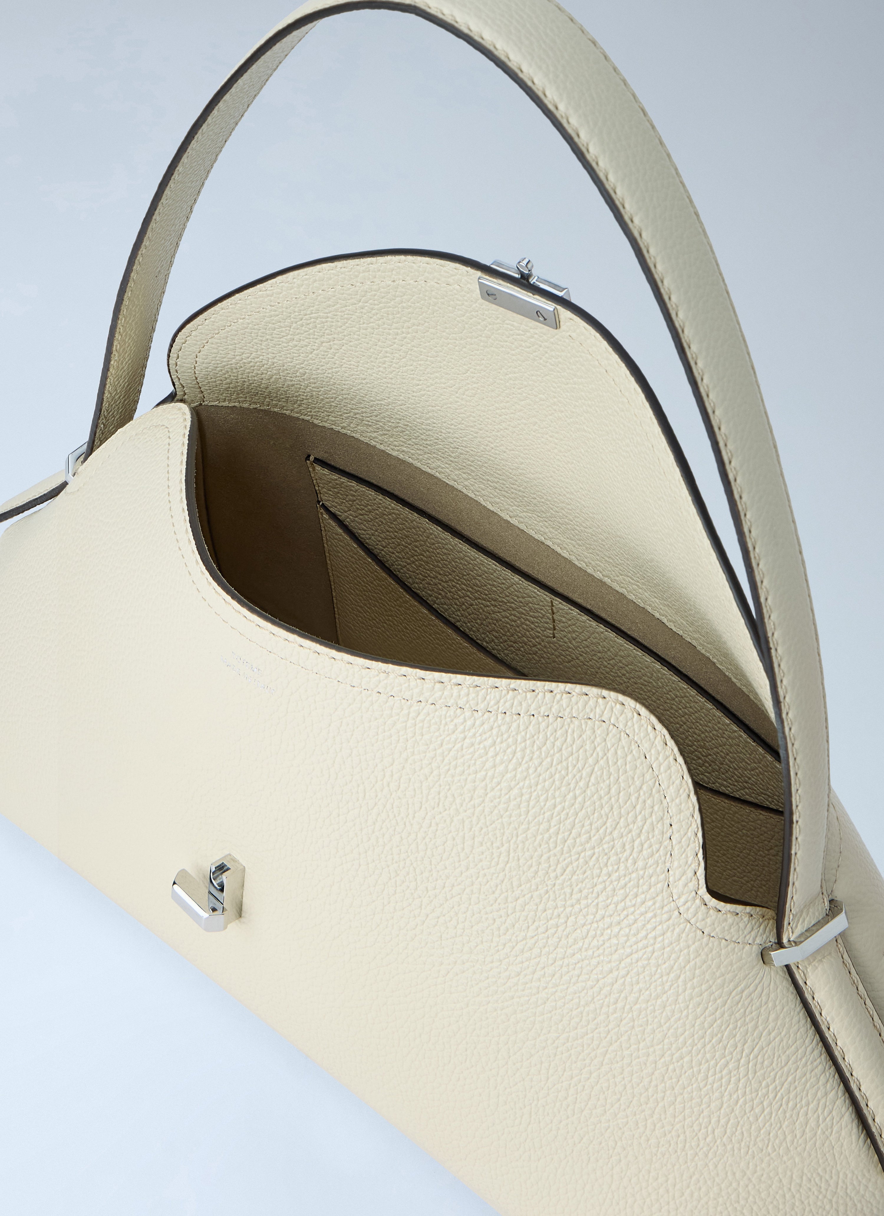 Toteme Women T-Lock Grained-Leather Shoulder Bag