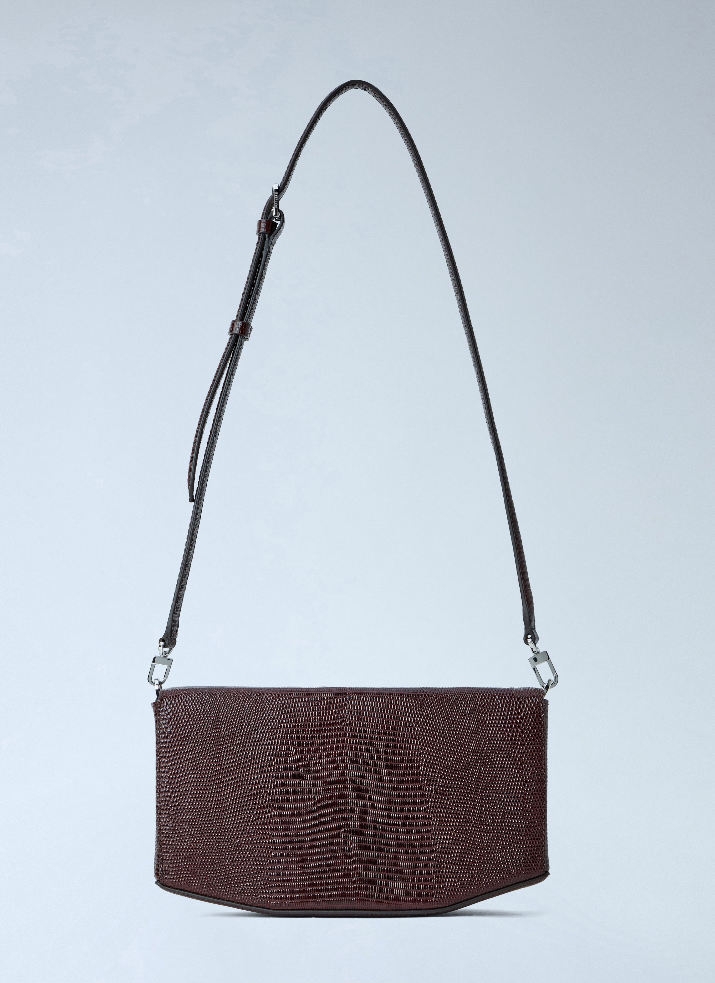 Toteme Women Clip Lizard-Embossed Shoulder Bag