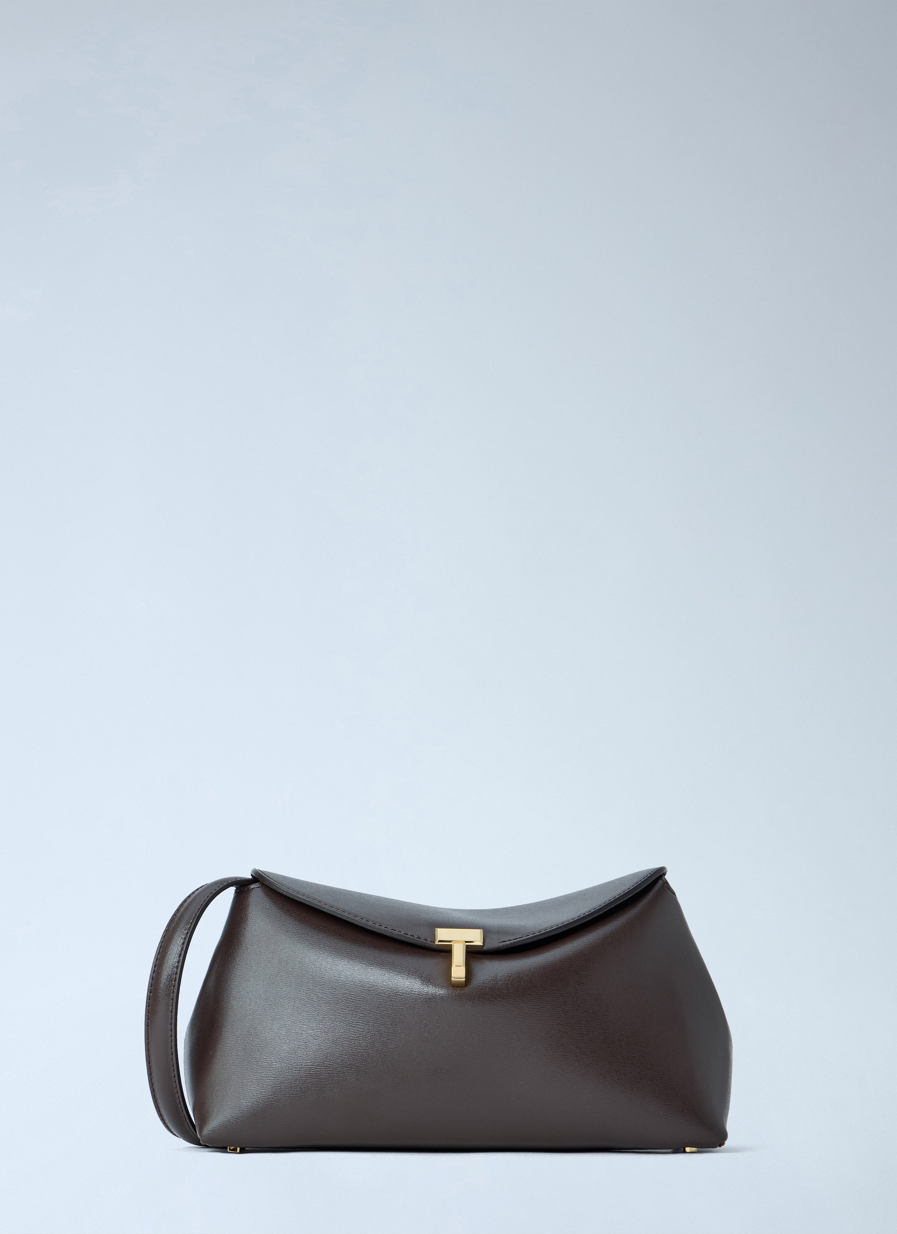 Toteme Women T-Lock Leather Clutch