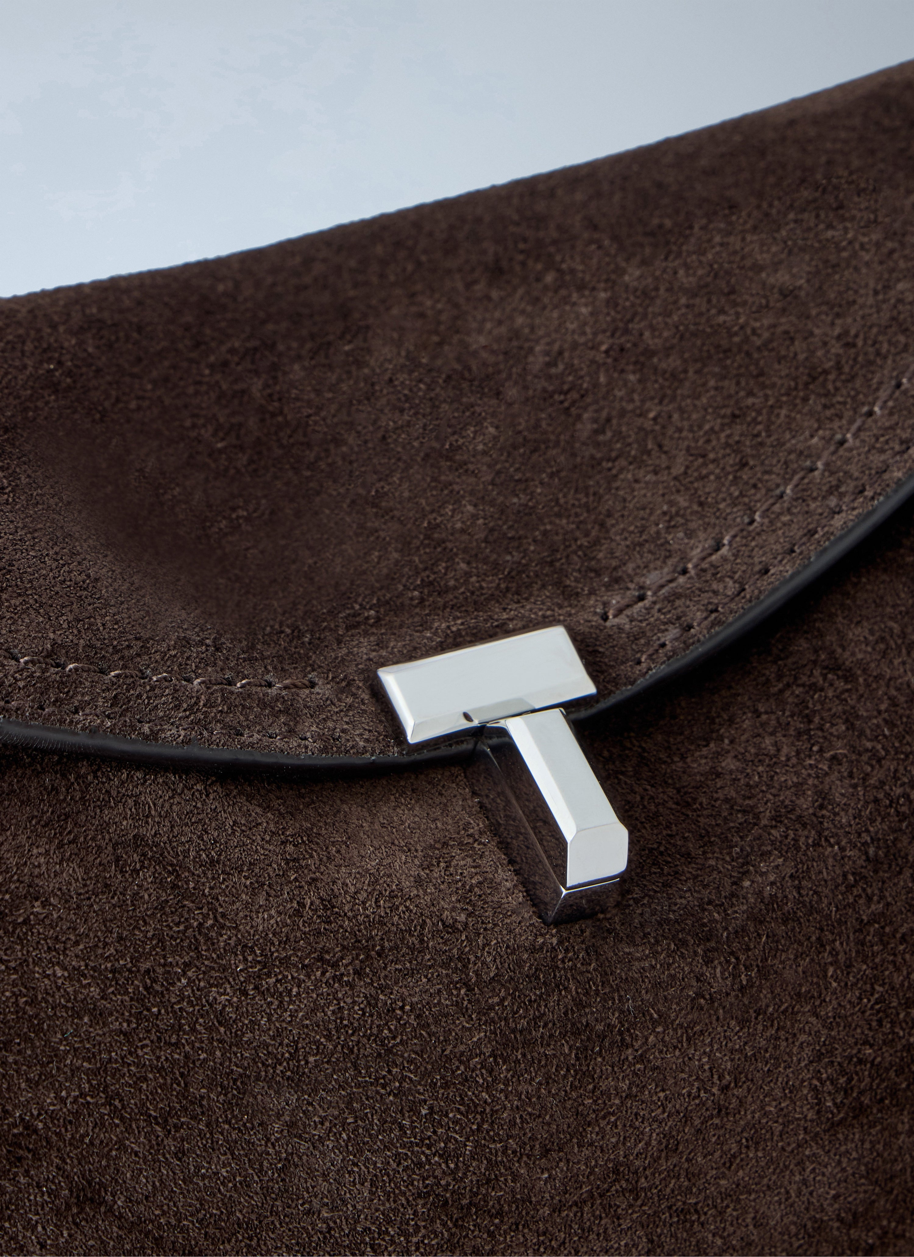 Toteme Women T-Lock Leather Clutch