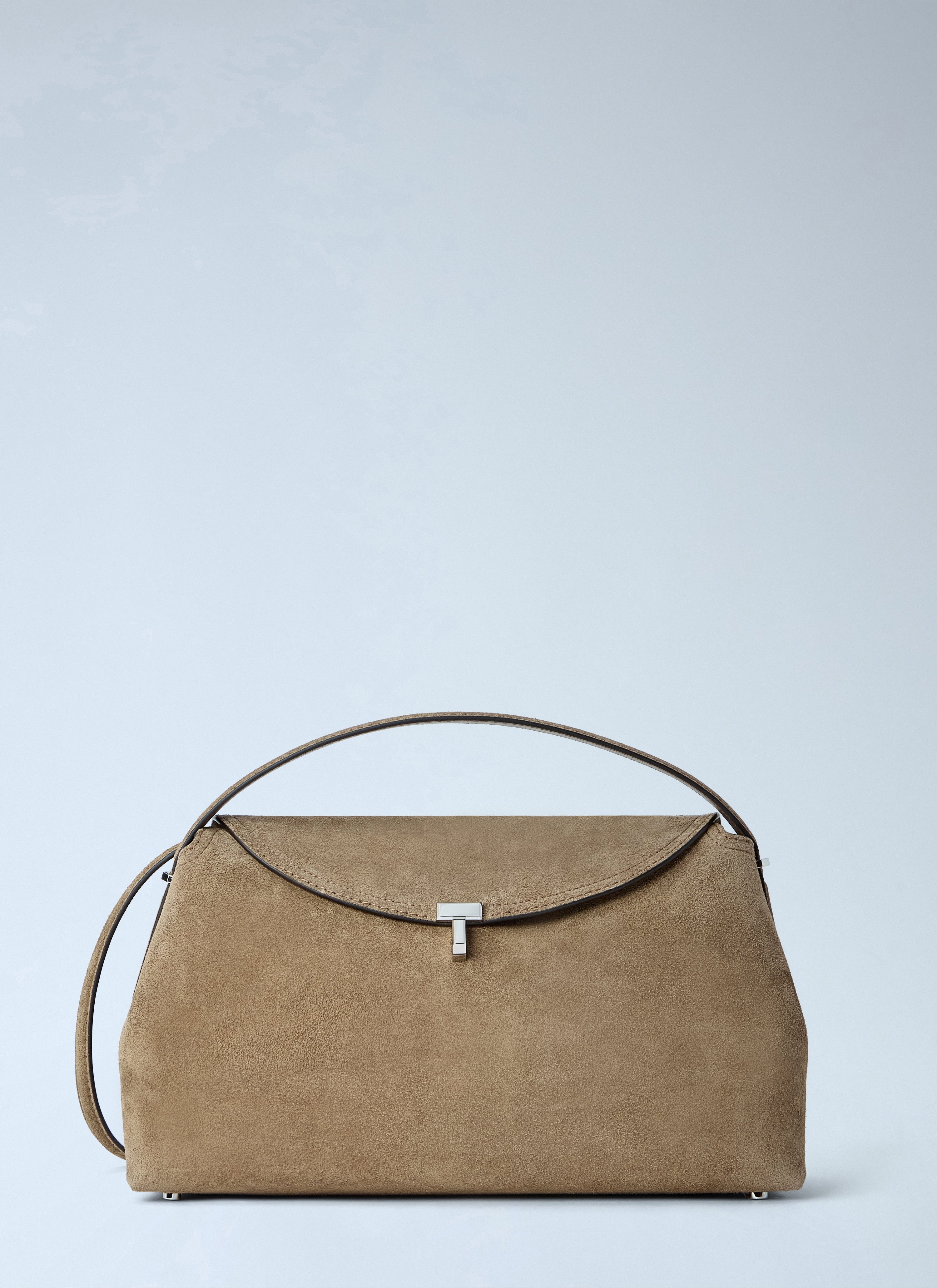Toteme Women T-Lock Suede Top Handle