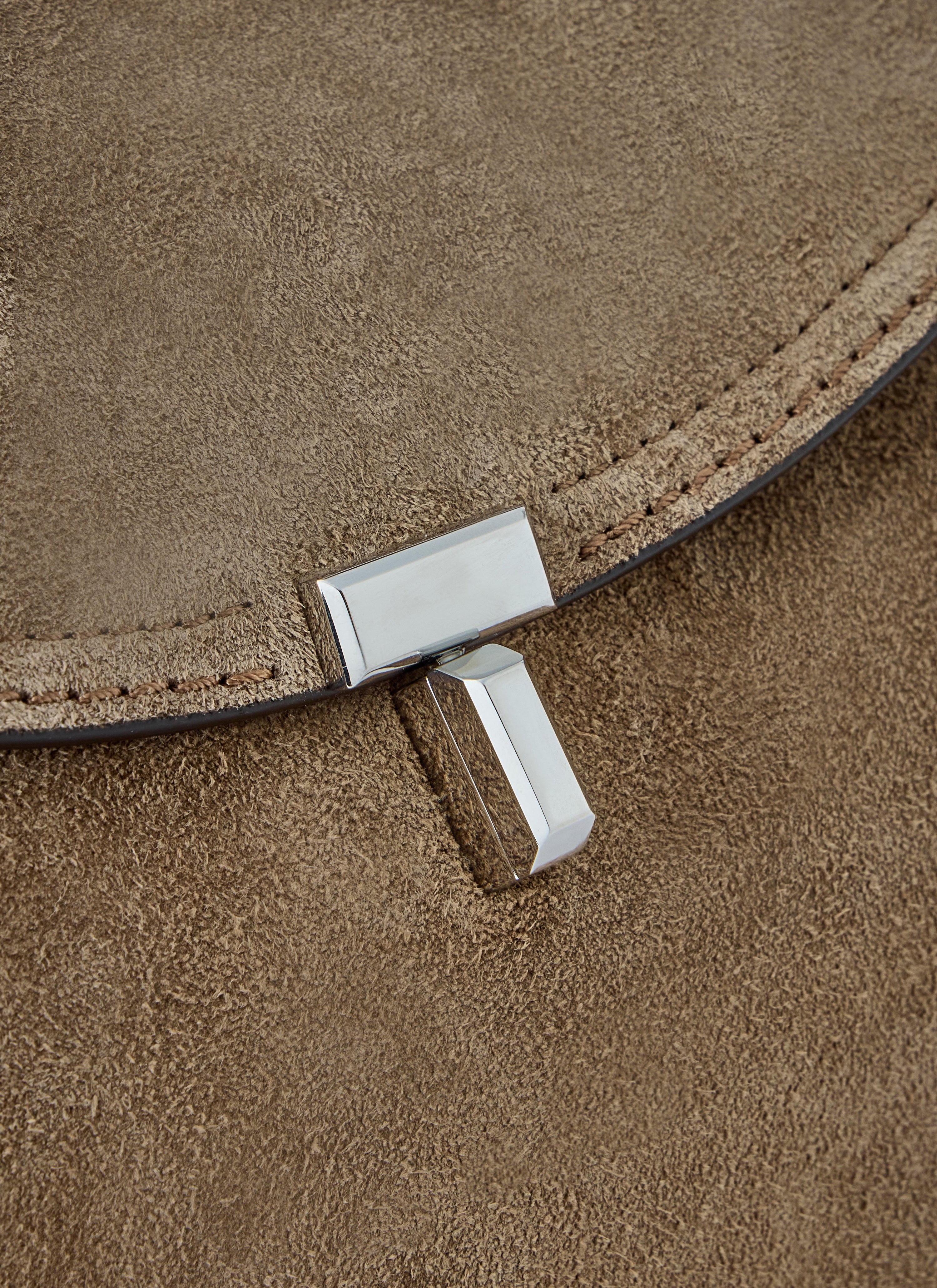Toteme Women T-Lock Suede Top Handle