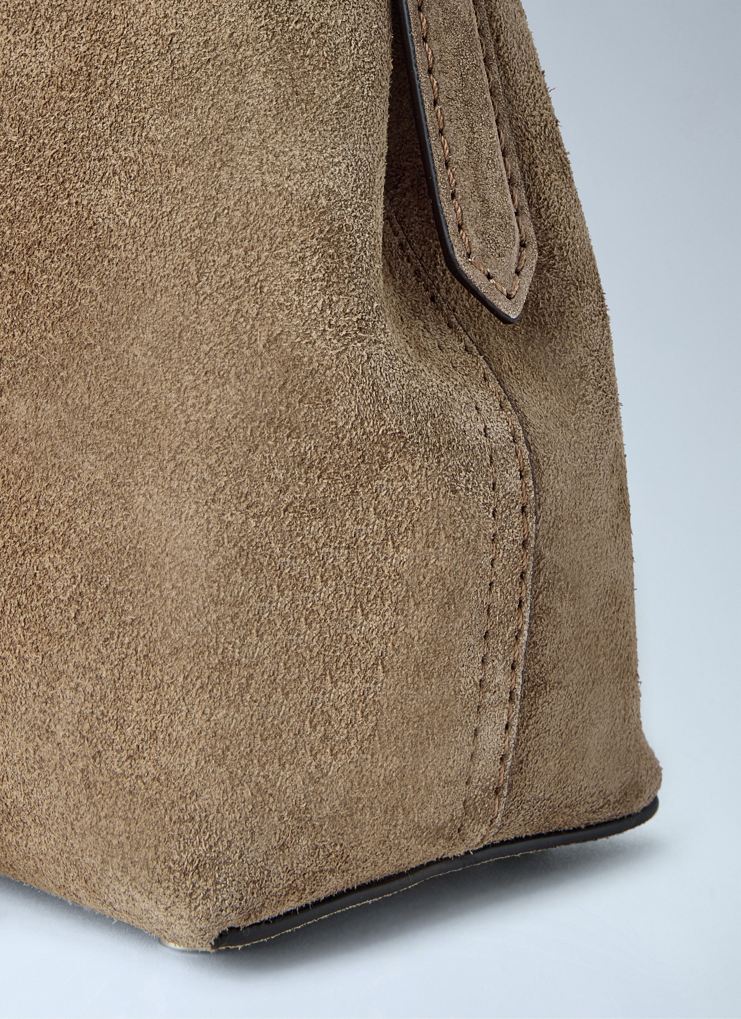 Toteme Women T-Lock Suede Top Handle