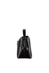 Toteme Women T-Lock Croco-Embossed Top Handle Bag