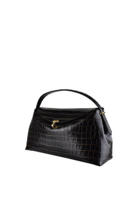 Toteme Women T-Lock Croco-Embossed Top Handle Bag