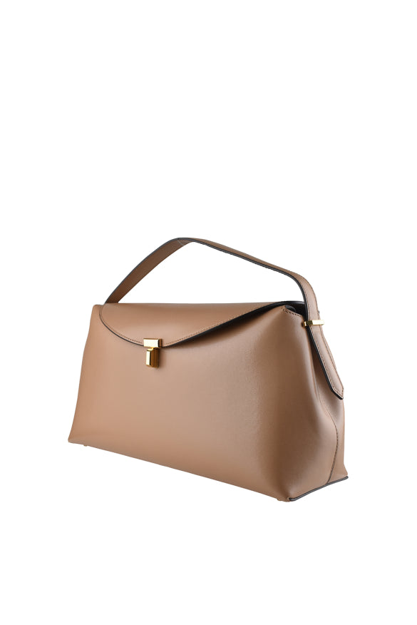 Toteme Women T-Lock Leather Top Handle Bag