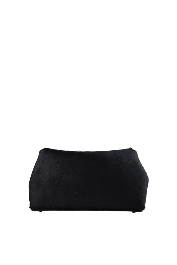 Toteme Women Mini T-Lock Pony Hair Clutch