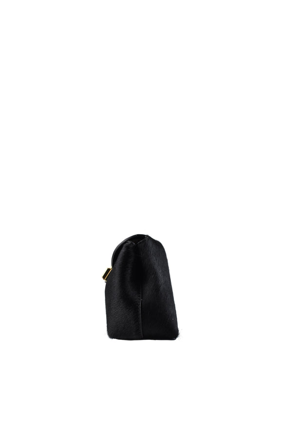Toteme Women Mini T-Lock Pony Hair Clutch
