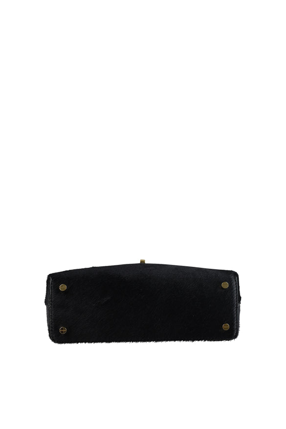 Toteme Women Mini T-Lock Pony Hair Clutch
