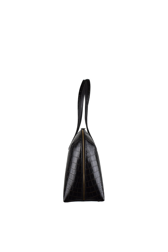 Toteme Women Croco-Embossed Zip-Up Tote Bag