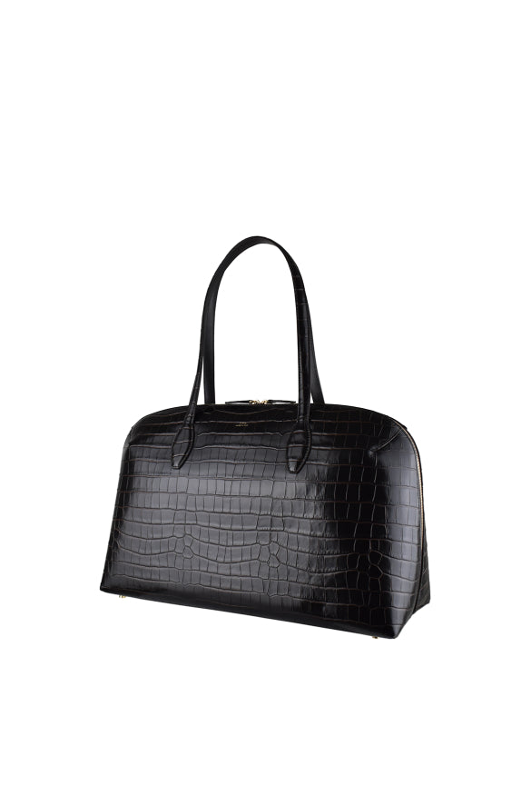 Toteme Women Croco-Embossed Zip-Up Tote Bag