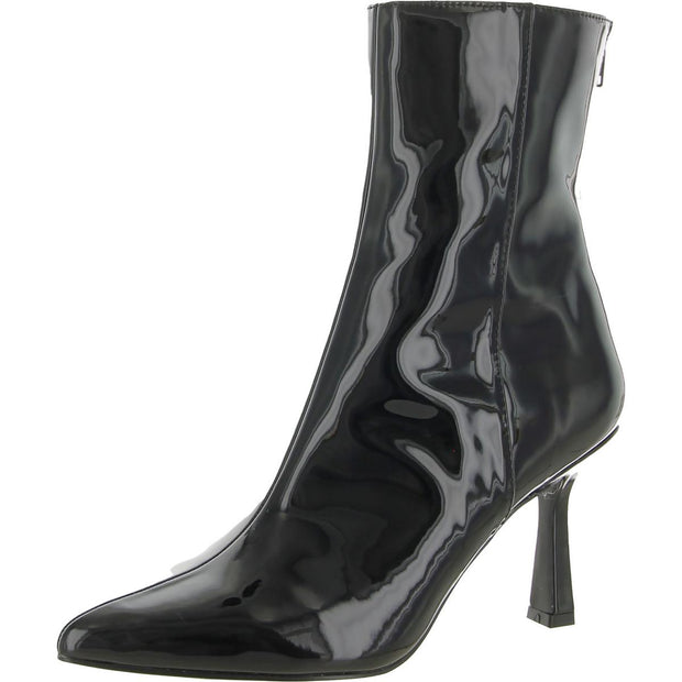 Hanna Womens Patent Pointy Toe Booties