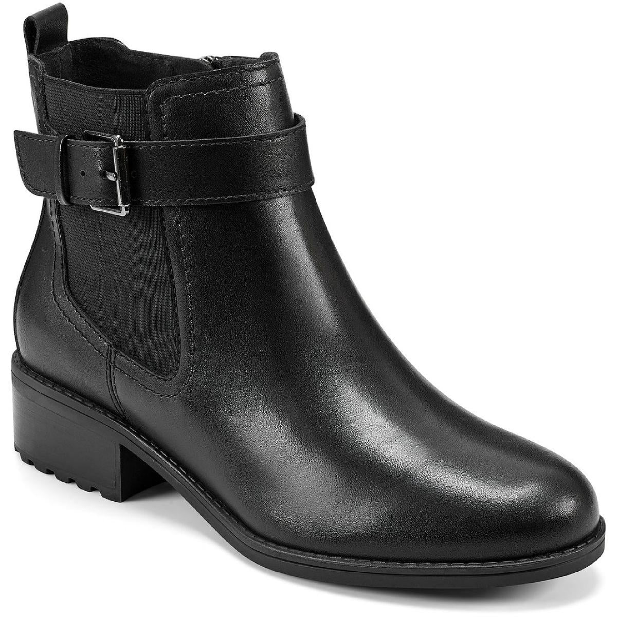 Rae Womens Zipper Ankle Boots 5 Medium Black