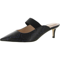 Myna 3 Womens Faux Leather Slip On Kitten Heels