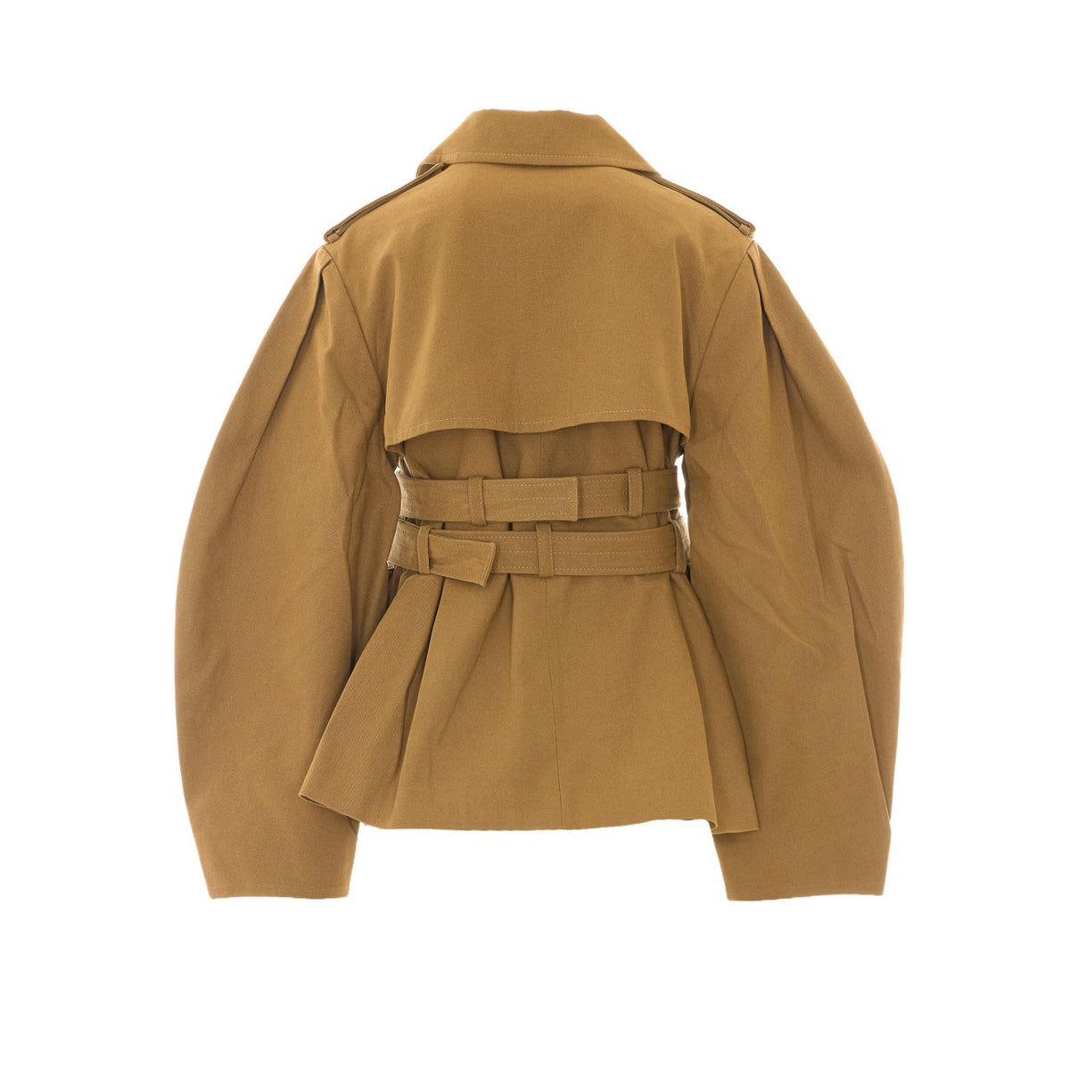 Ganni Ganni Women Trench Coat In Double Cotton