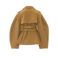 Ganni Ganni Women Trench Coat In Double Cotton