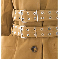 Ganni Ganni Women Trench Coat In Double Cotton