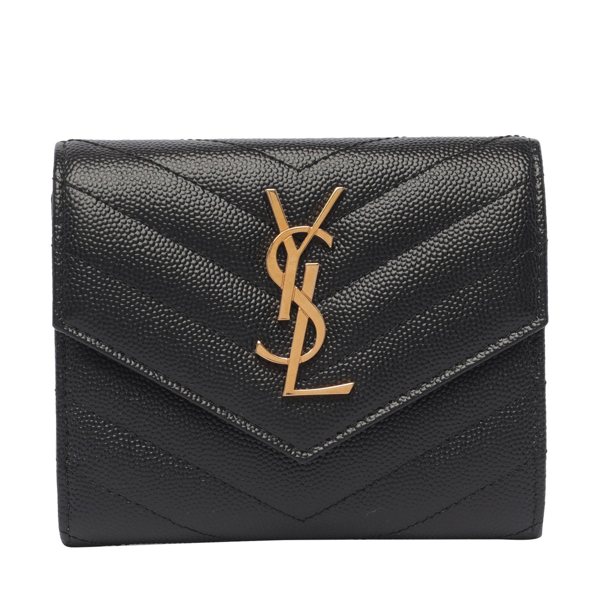 Saint Laurent Women Tri-Fold Matelasse' Cassandre Wallet
