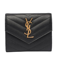 Saint Laurent Women Tri-Fold Matelasse' Cassandre Wallet