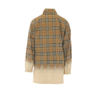 Burberry Men Tropical Gabardine Parka With Gradient Check