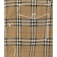 Burberry Men Tropical Gabardine Parka With Gradient Check