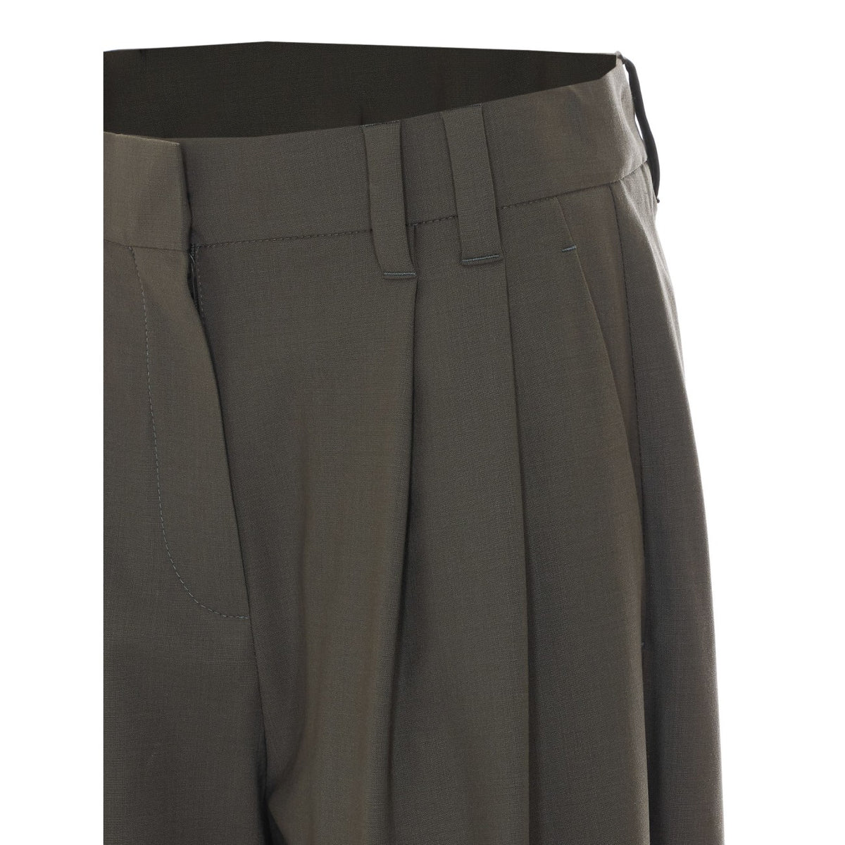 Brunello Cucinelli Women Tropical Luxury Wool Pants