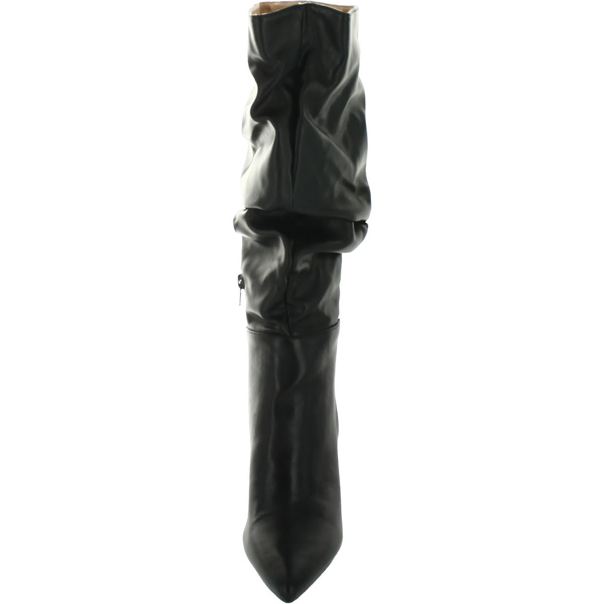 Sarie Womens Faux Leather Slouchy Knee-High Boots