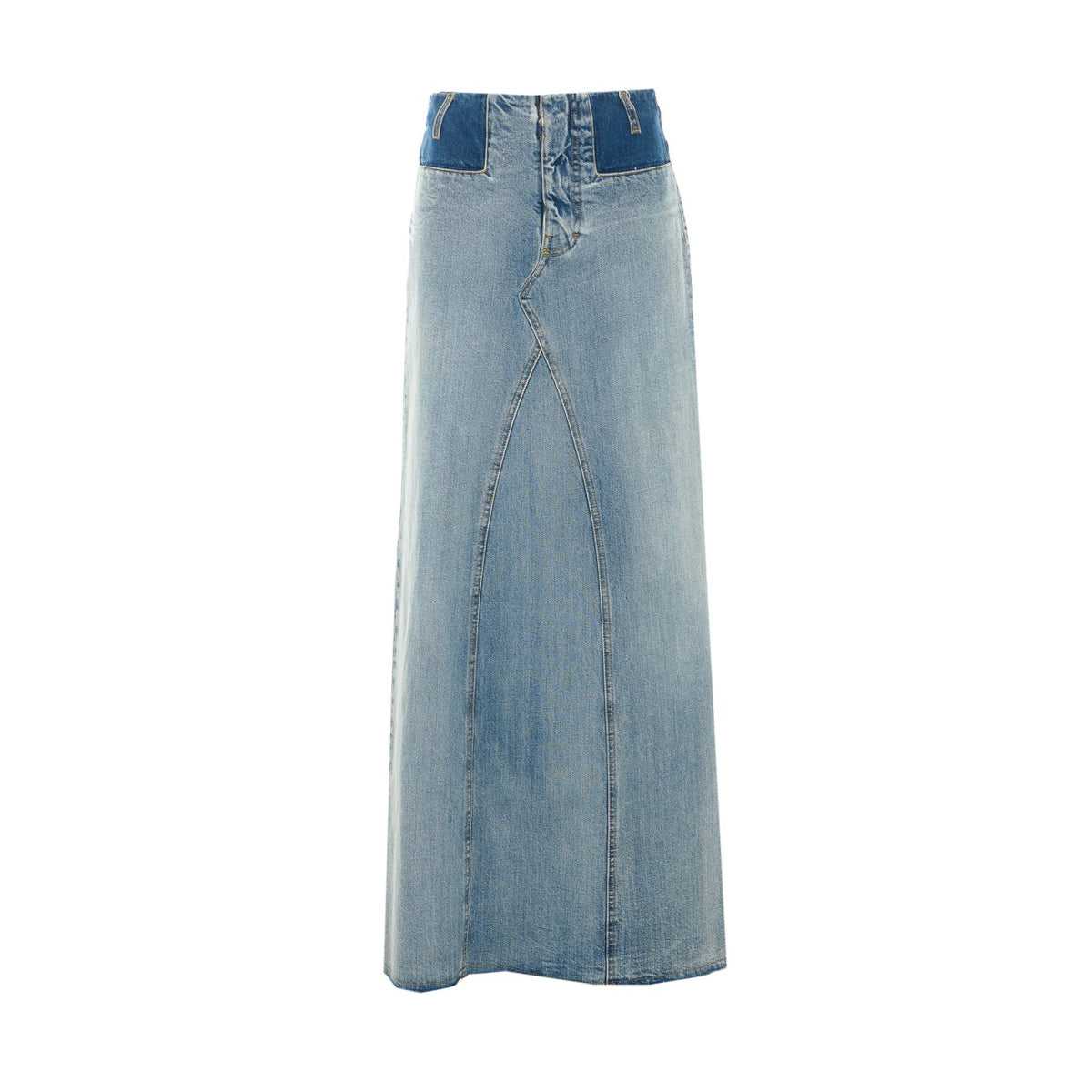 Maison Margiela Maison Margiela Women Two-Tone Denim Maxi Skirt