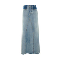 Maison Margiela Maison Margiela Women Two-Tone Denim Maxi Skirt