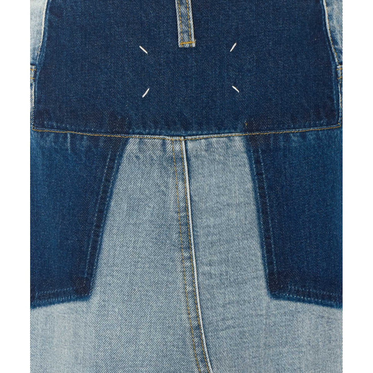 Maison Margiela Maison Margiela Women Two-Tone Denim Maxi Skirt