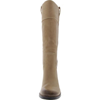 Womens Extra Wide Calf Leather Knee-High Boots