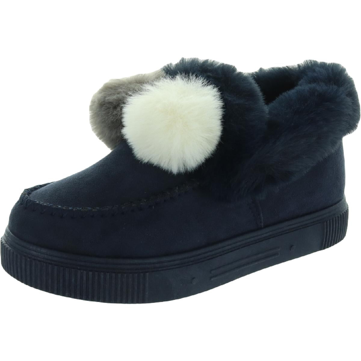 Sunset Womens Faux Fur Lined Comfort Moccasin Slippers