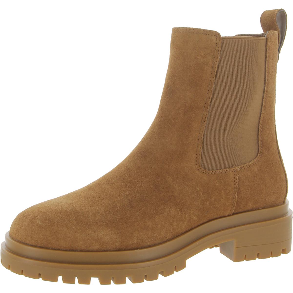 Corinne  Womens Lugged Sole Ankle Chelsea Boots