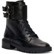 Fawdry Womens Buckle Combat & Lace-up Boots