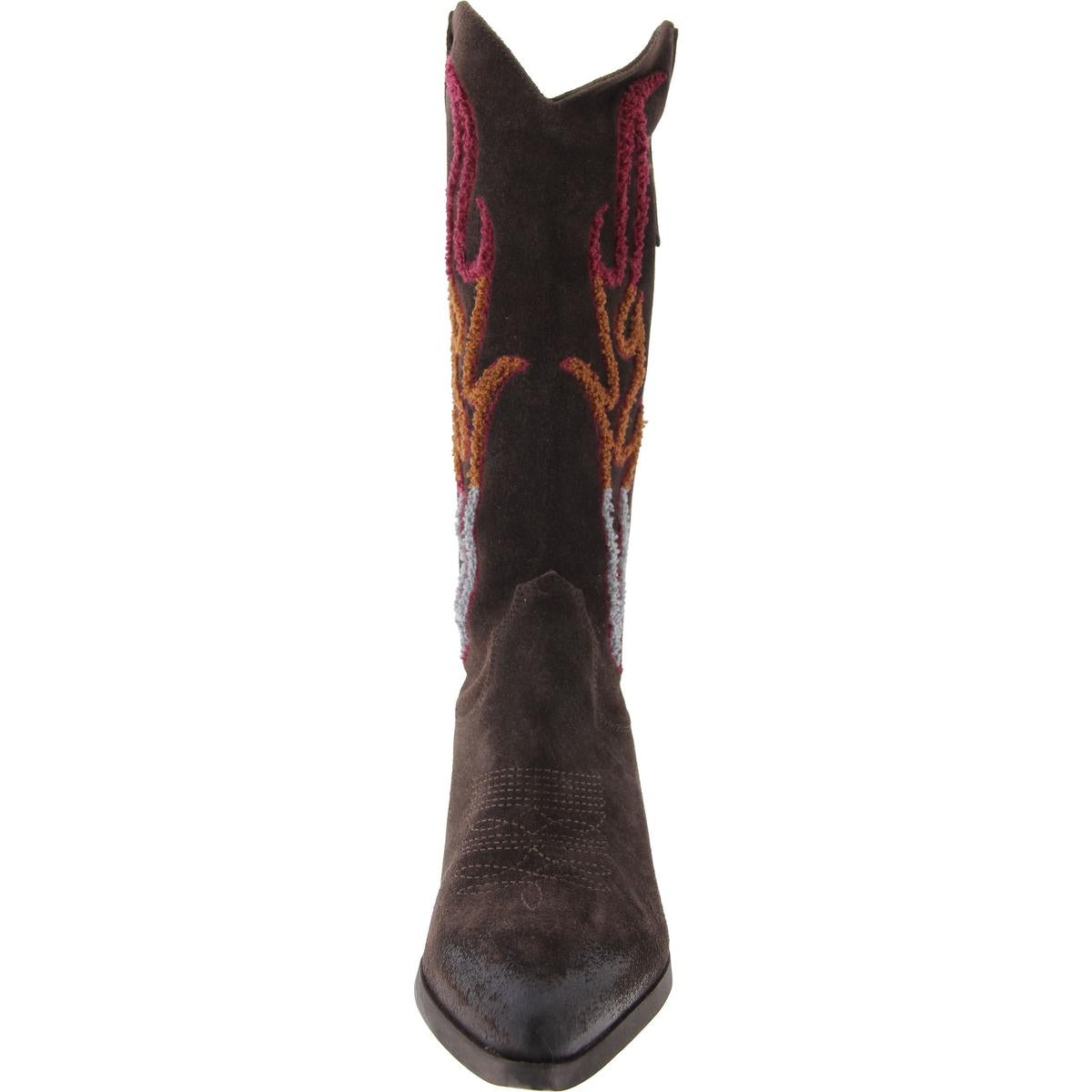 Graciella Womens Block Heel Pointed Toe Cowboy, Western Boots