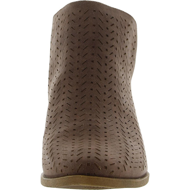 Payton Womens Faux Leather Ankle Chelsea Boots