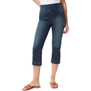 Womens Tummy Slimming High Rise Capri Jeans