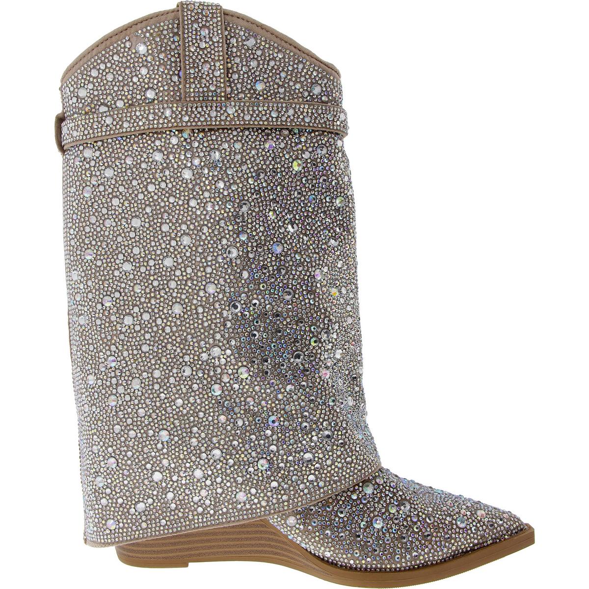 Joe-R Womens Rhinestone Square Toe Cowboy, Western Boots