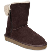 Maevee Womens Faux Fur Lined Ankle Winter & Snow Boots 6 Medium Chocolate