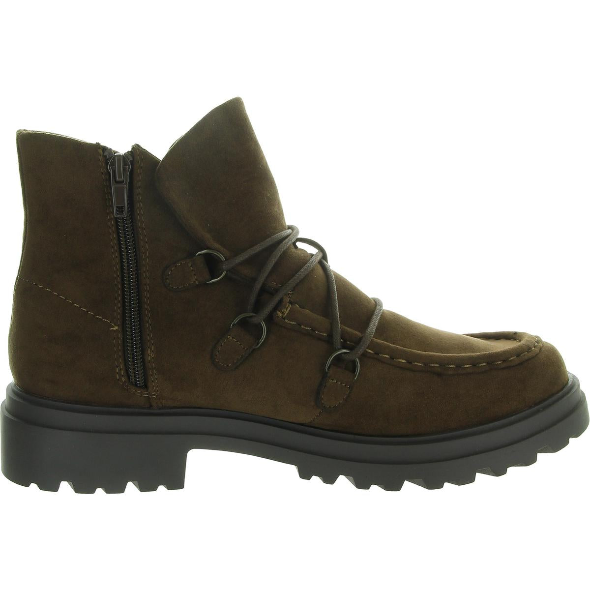 Xandy Womens Lugged Sole Man Made Booties