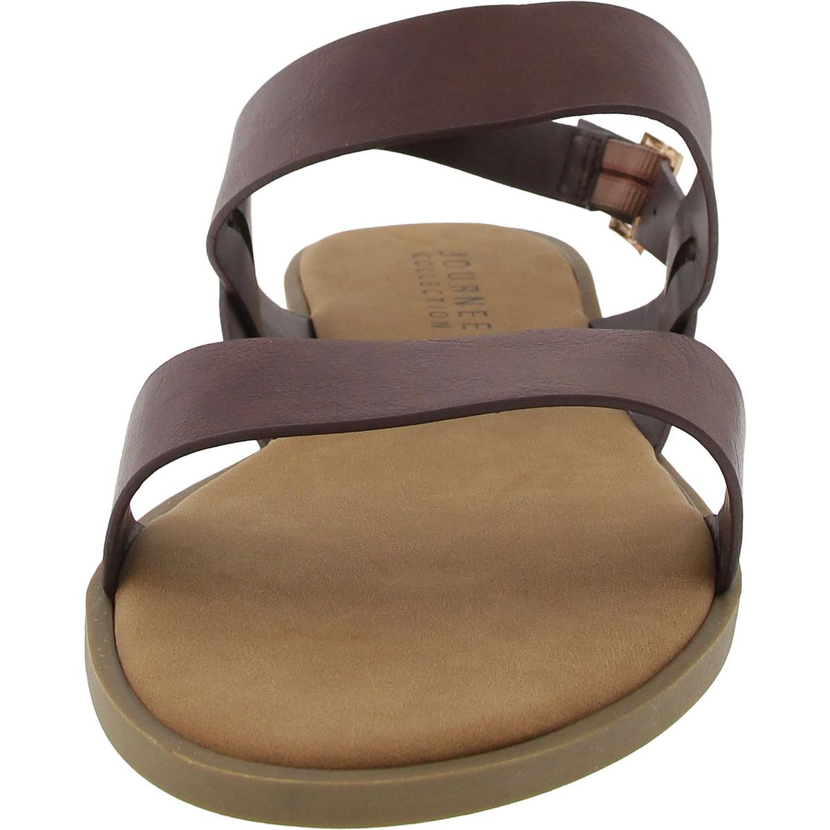 Womens Embellished Manmade Slingback Sandals