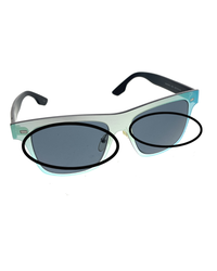 McQ Clear Rectangle MQ0008S-005 Sunglasses