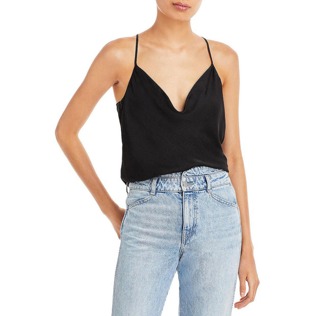 Womens Woven Cropped Cami