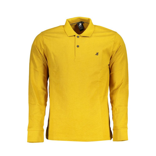 U.S. Grand Polo Classic Yellow Cotton Polo with Men's Embroidery