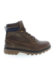 U.S. POLO ASSN. Elegant High Lace-Up Boots with Logo Men's Accents