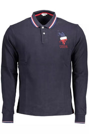 U.S. POLO ASSN. Classic Long-Sleeved Polo - Contrasting Men's Accents