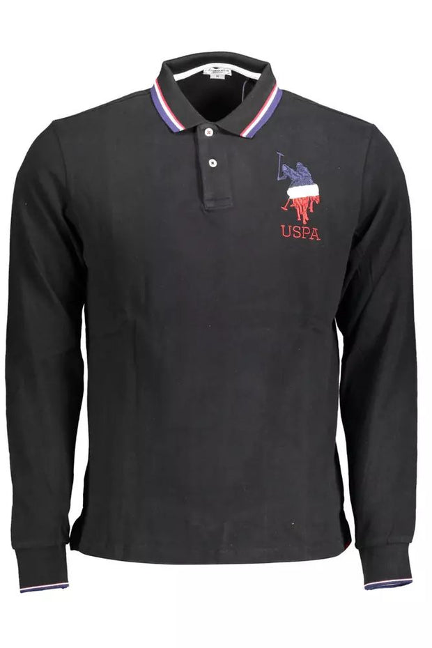 U.S. POLO ASSN. Elegant Long-Sleeve Polo with Men's Embroidery
